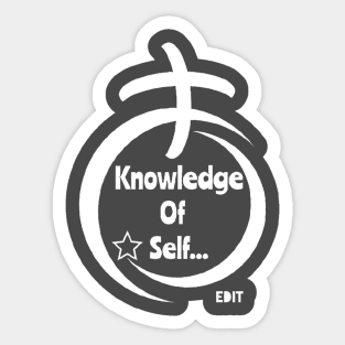 Knowledge of self by edit Sticker